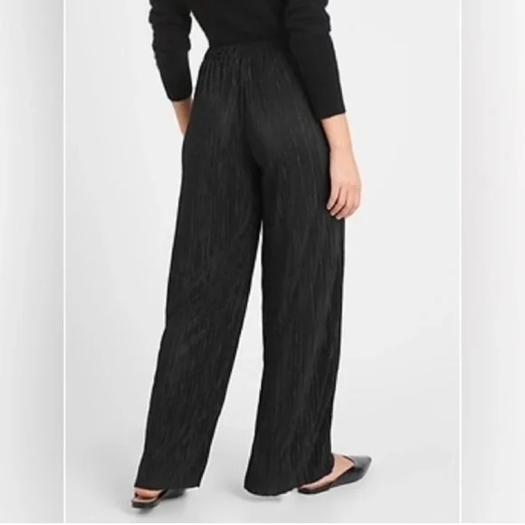 NWT Banana Republic High Rise Plisse Pants Wide Leg - Picture 3 of 3